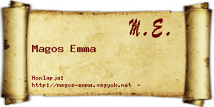 Magos Emma névjegykártya